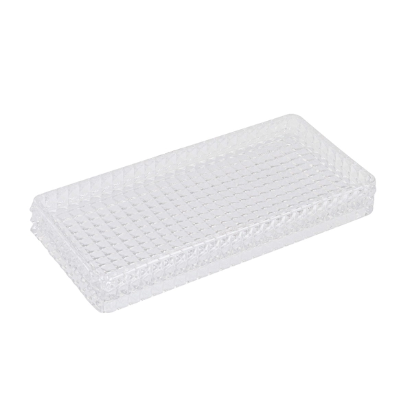 Bandeja para Banheiro Incolor em Vidro Crystal Sensea