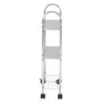 Carrinho de Banheiro Slim 40,8x18,4x84cm Metal Cromado