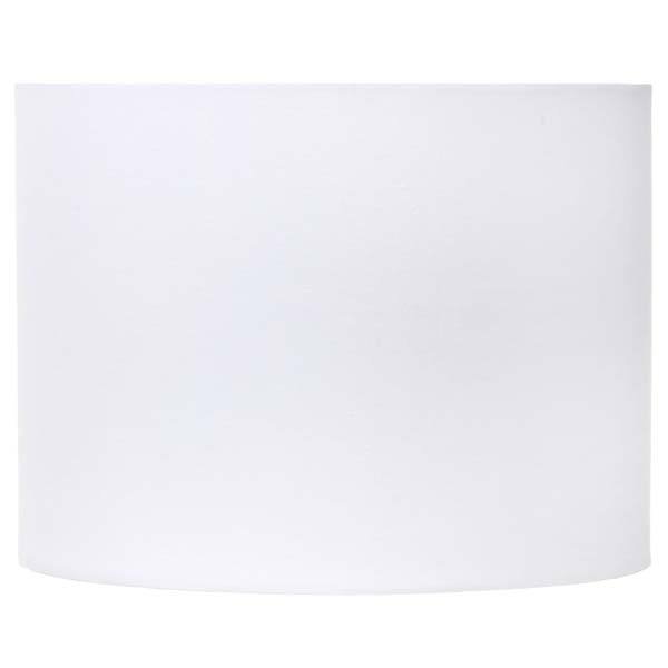 Cúpula Cilíndrica Grande Branca Tecido 26,5x35cm Espaço Luz