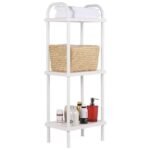 Estante para Banheiro Metal Branco 95x38x26cm Sensea