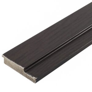 Ripa de Poliestireno Ébano com 2 peças 7,5x1,6x280cm Santa Luzia